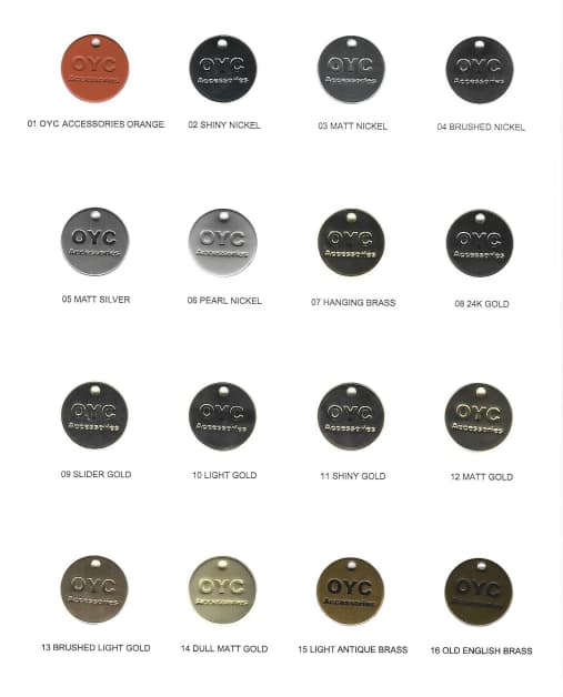 OYC Color Card