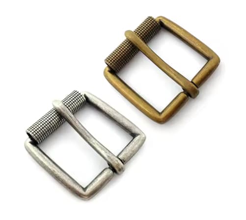 antique silver roller buckle