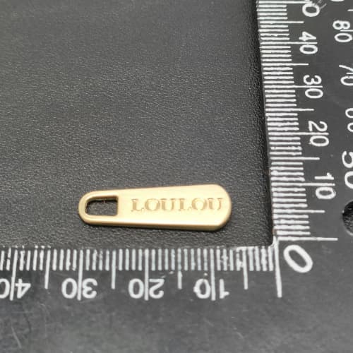 Metal Zipper Puller with Brand Logo