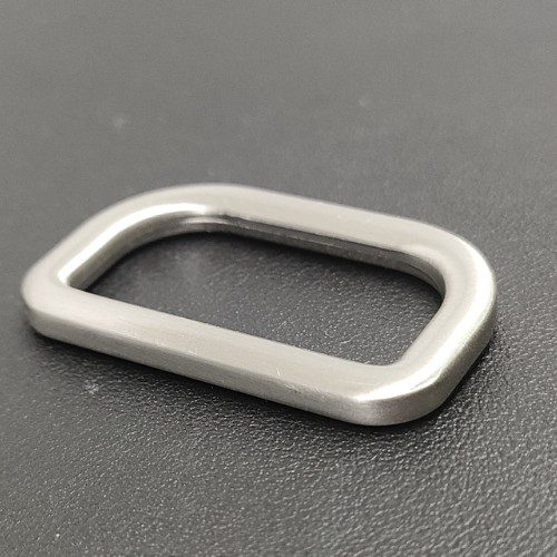 D Ring 25mm Customized Shape In Brushed Nickel For Bag