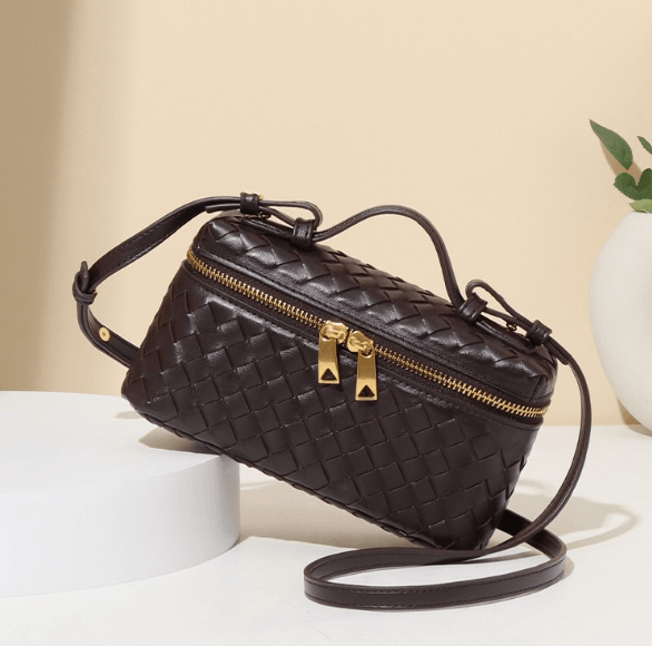 black bag with gold hardware